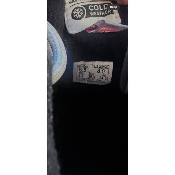 VANS UNISEX COLFAX CHECKERBOARD BOOTS MENS 6.5 WOMENS 8 CREAM SUEDE BLACK Lace - Picture 8 of 8